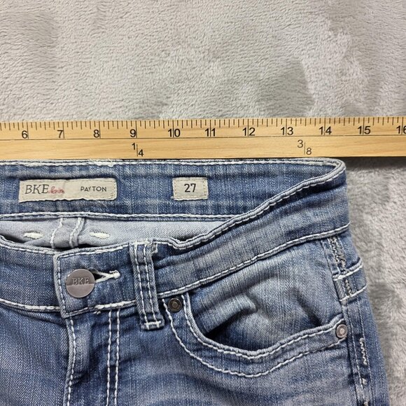 BKE Jeans Womens 27 Payton Straight Leg Stretch Distressed Denim Casual Pants - Picture 9 of 12